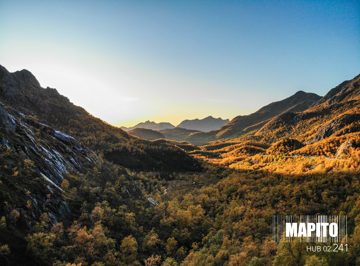 MAPITO Automotive Locations Autumn season road mountain valley